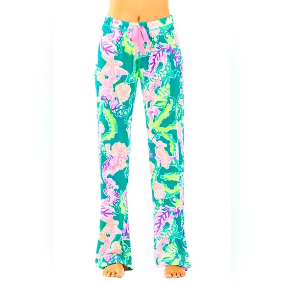 Lilly Pulitzer NWT Knit PJ Pants Shell Search Size XXS - Picture 2 of 5